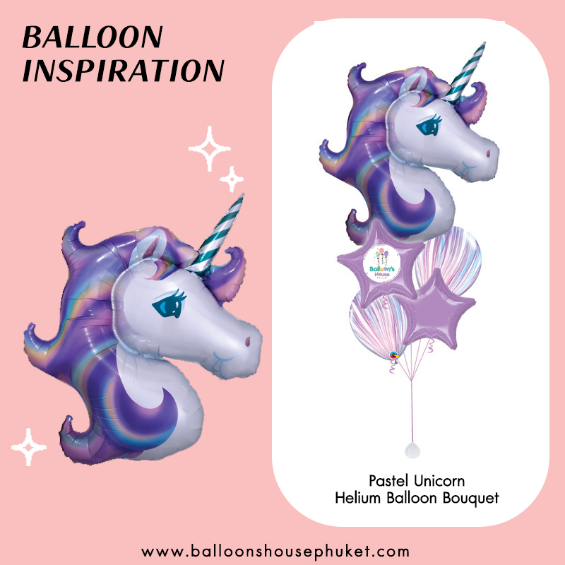 Kids – Pastel Unicorn Dream Balloons Bouquet – 